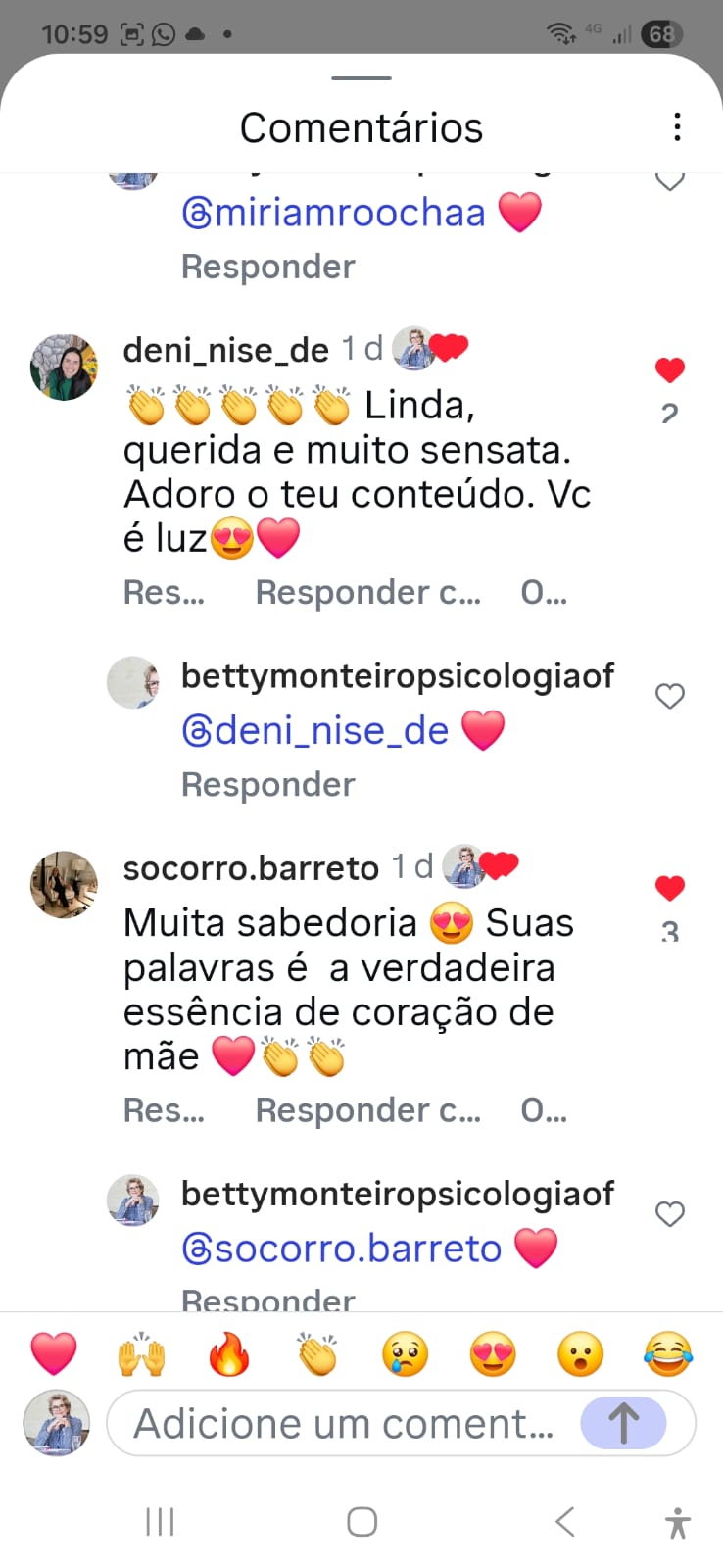 Depoimento de leitora sobre o livro.